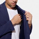 Lightweight Jersey Blazer // Medium Blue (XS)