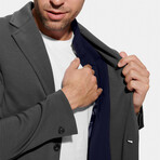 Lightweight Jersey Blazer // Charcoal (2XL)