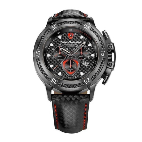 Lamborghini Herrenuhr Chronograph Wheels Quartz // 3990-3