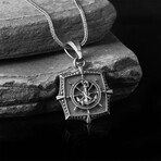 925 Sterling Silver Anchor Necklace V3