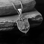 925 Sterling Silver Anchor Necklace V2