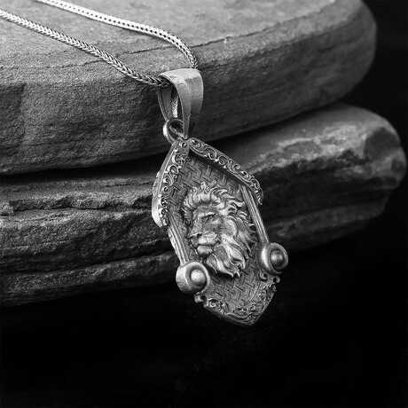 925 Sterling Silver King Lion Necklace