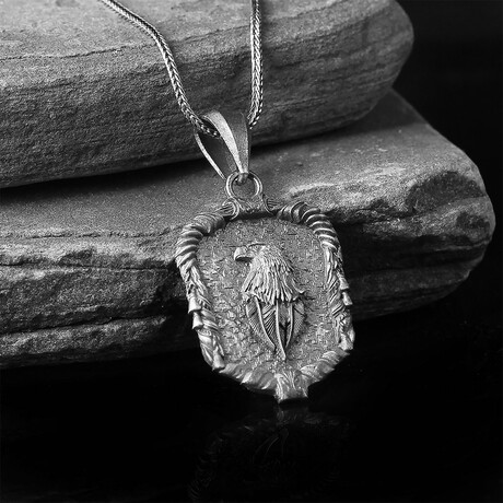 925 Sterling Silver Eagle Necklace V2