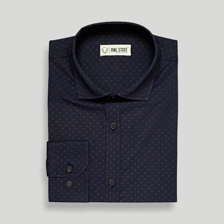 Dexter Slim Fit Shirt // Navy (Small)
