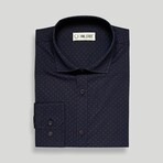 Dexter Slim Fit Shirt // Navy (Small)