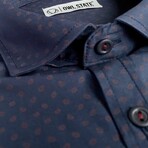 Dexter Slim Fit Shirt // Navy (Small)