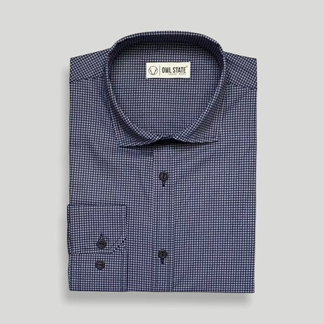 Dean Slim Fit Shirt // Navy (Small)