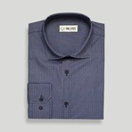 Dean Slim Fit Shirt // Navy (Small)