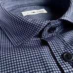 Dean Slim Fit Shirt // Navy (Small)