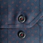 Dexter Slim Fit Shirt // Navy (Small)