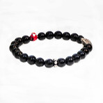Dell Arte // Onyx Beads Bracelet +Bohemian Crystal Beads // Multicolor