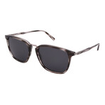 Ferragamo Mens SF910S 003 Square Sunglasses // Gray Stripe + Gray