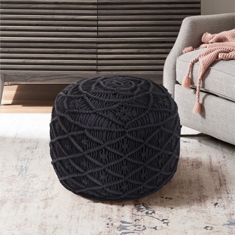 Carlie Pouf (Black)