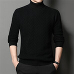 006 Turtleneck Merino Wool Sweater // Black (L)