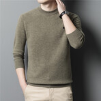 056 Crewneck Merino Wool Sweater // Green (L)