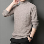 005 Turtleneck Merino Wool Sweater // Tan (XL)