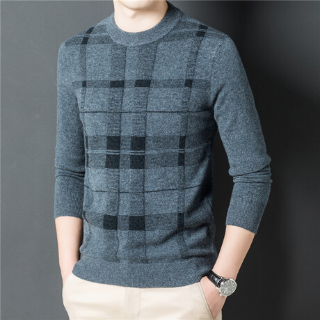 Adams Merino Wool Sweater // Blue (S)