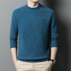 057 Crewneck Merino Wool Sweater // Blue (4XL)