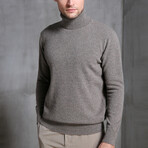 033 Turtleneck Merino Wool Sweater // Gray (L)