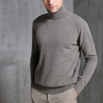 033 Turtleneck Merino Wool Sweater // Gray (L)