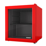 Countertop Bar Fridge // Glass Door // Red