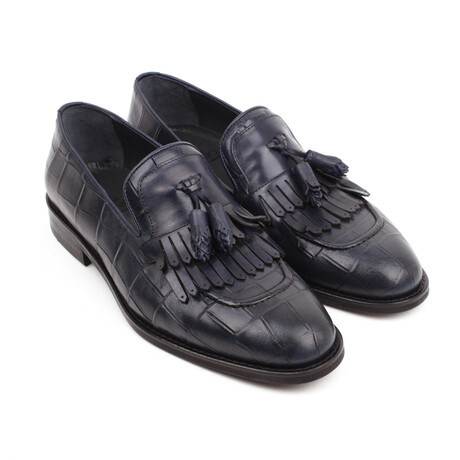 Niko Dress Shoes // Dark Blue (Euro: 39)