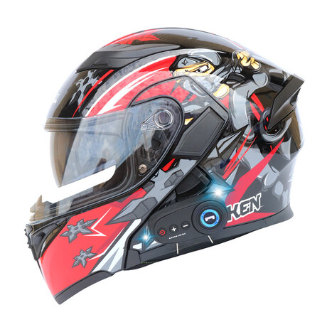 Aden Bluetooth Motorcycle Helmet (M)