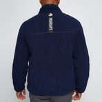 Lead Reversible Sherpa Jacket // Navy + Red (S)