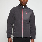 Lead Reversible Sherpa Jacket // Charcoal + Mountain Green (S)