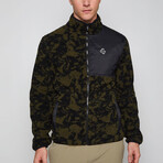 Lead Reversible Sherpa Jacket // Leaves + Thyme + Black (S)