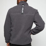 Lead Reversible Sherpa Jacket // Charcoal + Mountain Green (S)