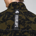 Lead Reversible Sherpa Jacket // Leaves + Thyme + Black (S)