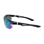 SUNRAY Sport Sunglasses (Glass Color: Red - Frame Color: Black)
