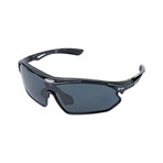 SUNRAY Sport Sunglasses (Glass Color: Black - Frame Color: Black)