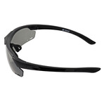 SUNUP Magnetic Sports Sunglasses (Glass Color: Grey - Frame Color: Black)