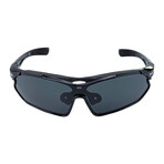 SUNRAY Sport Sunglasses (Glass Color: Black - Frame Color: Black)