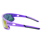 SUNRISE Sport Sunglasses (Glass Color: Red - Frame Color: Black)