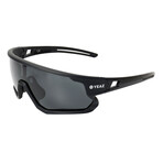 SUNRISE Sport Sunglasses (Glass Color: Red - Frame Color: Black)