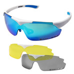 SUNUP SET Magnetic Sports Sunglasses (Glass Color: Blue - Frame Color: Black)