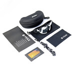 SUNSPARK Sport Sunglasses (Glass Color: Green - Frame Color: Black)