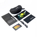 SUNSPARK Sport Sunglasses (Glass Color: Green - Frame Color: Black)