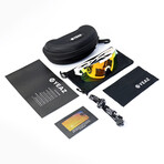 SUNSPARK Sport Sunglasses (Glass Color: Green - Frame Color: Black)