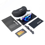 SUNSPARK Sport Sunglasses (Glass Color: Green - Frame Color: Black)