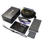 SUNUP SET Magnetic Sports Sunglasses (Glass Color: Blue - Frame Color: Black)