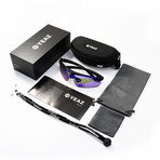 SUNUP Magnetic Sports Sunglasses (Glass Color: Grey - Frame Color: Black)