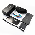 SUNUP Magnetic Sports Sunglasses (Glass Color: Grey - Frame Color: Black)