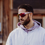 SUNBLOW Sport Sunglasses (Glass Color: Grey - Frame Color: Black)