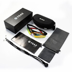 SUNUP Magnetic Sports Sunglasses (Glass Color: Grey - Frame Color: Black)