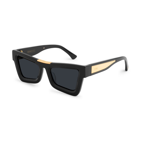 Unisex Marauder Sunglasses // Black + 24k Gold