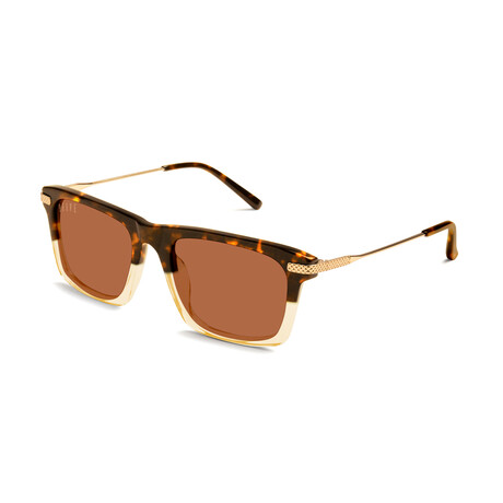 Unisex Three Sunglasses // Tortoise + 24k Gold